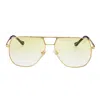 Vintage Frames Company Crime 18kt Yellow Gold In Gold