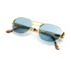 Vintage Frames Company Crown 24kt Gold In Blue
