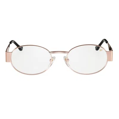 Vintage Frames Company Cypher 24kt Rose Gold In Brown