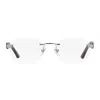 Vintage Frames Company Detroit Player Buffs Rimless Black/ivory Buffalo Horn 24kt White Gold In White