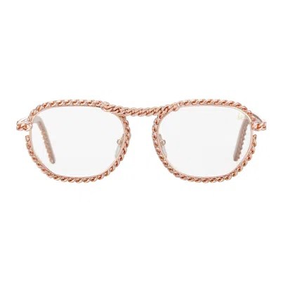 Vintage Frames Company Detroit Player Full Cuban 24kt Rose Gold In Pink