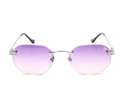 Vintage Frames Company Detroit Player Rimless Drill Mount 24kt White Gold In Multi