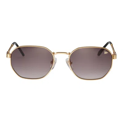 Vintage Frames Company Detroit Player Signature Series 18kt Gold In Brown