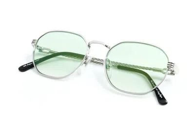 Vintage Frames Company Detroit Player Signature Series 18kt White Gold In Green