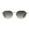 Vintage Frames Company Detroit Player Xl Double Rope Edition 18kt Two-tone Gold In Gold
