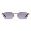 Vintage Frames Company Dime 24kt Yellow Gold In Purple
