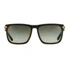 Vintage Frames Company Don 24kt Gold Black Acetate Edition In Green