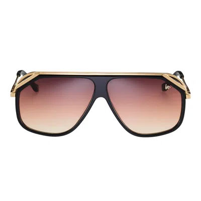 Vintage Frames Company Eastwood Black Acetate In Brown