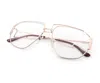Vintage Frames Company Escobar Geometric Edition 24kt Two-tone Rose Gold In White
