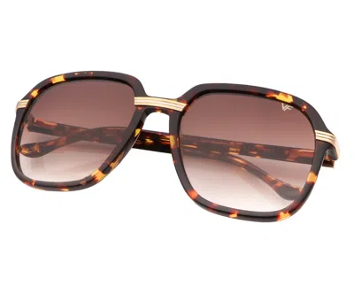 Vintage Frames Company Executive Monte Carlo Edition Brown Tortoise Acetate In Black