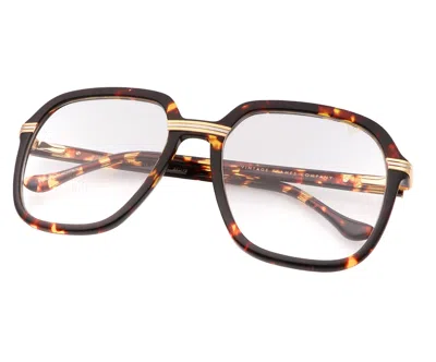 Vintage Frames Company Executive Monte Carlo Edition Brown Tortoise Acetate In Black