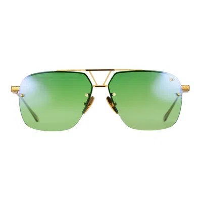 Vintage Frames Company Falcon Rimless Drill Mount 24kt Gold