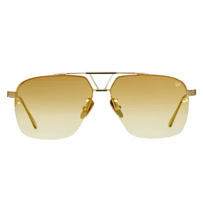 Vintage Frames Company Falcon Rimless Drill Mount 24kt Gold