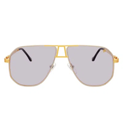 Vintage Frames Company Fight Club 18kt Two-tone Yellow Gold In White