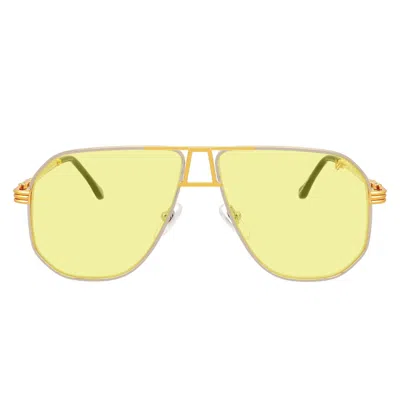 Vintage Frames Company Fight Club 18kt Two-tone Yellow Gold