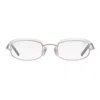 Vintage Frames Company Genius Rimless 24kt White Gold In Transparent