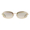 Vintage Frames Company Genius Rimless 24kt Yellow Gold In Gold
