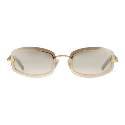 Vintage Frames Company Genius Rimless 24kt Yellow Gold