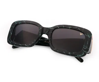 Vintage Frames Company Godfather Green Marble Limited Edition Acetate In Black