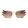 Vintage Frames Company Hustler Deluxe Edition 18kt Gold In Multi