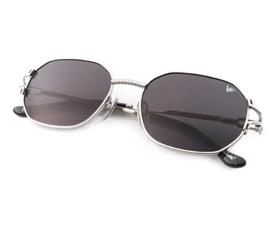 Vintage Frames Company Hustler Deluxe Edition 18kt White Gold In Metallic