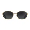 Vintage Frames Company Hustler Double Rope Edition 18kt Two-tone Gold In Gold