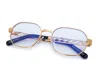Vintage Frames Company Hustler Jacques Cartier Edition 24kt Gold In Gold