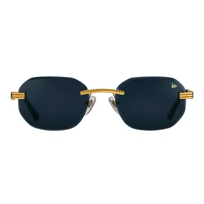 Vintage Frames Company Hustler Rimless Drill Mount 24kt Gold