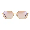 Vintage Frames Company Hustler Signature Series 18kt Gold In Brown