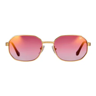 Vintage Frames Company Hustler Signature Series 18kt Gold In Pink
