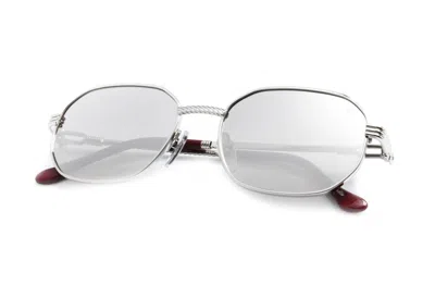 Vintage Frames Company Hustler Signature Series 18kt White Gold In Metallic