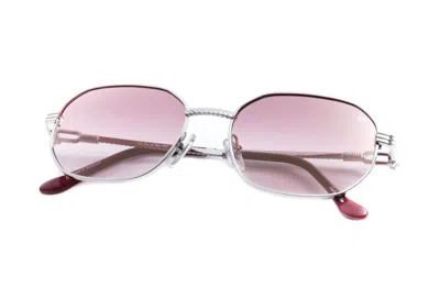 Vintage Frames Company Hustler Signature Series 18kt White Gold In Metallic