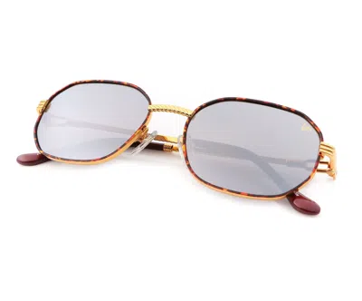 Vintage Frames Company Hustler Tortoise Edition 18kt Gold In Brown Tortoise