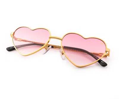 Vintage Frames Company I Heart Vf 18kt Gold In Pink
