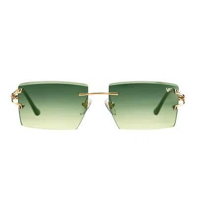 Vintage Frames Company Icon Rimless Drill Mount 24kt Gold