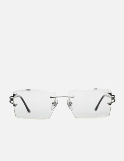 Vintage Frames Company Icon Rimless Drill Mount 24kt White Gold