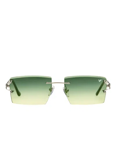Vintage Frames Company Icon Rimless Drill Mount Sunglasses In Multi