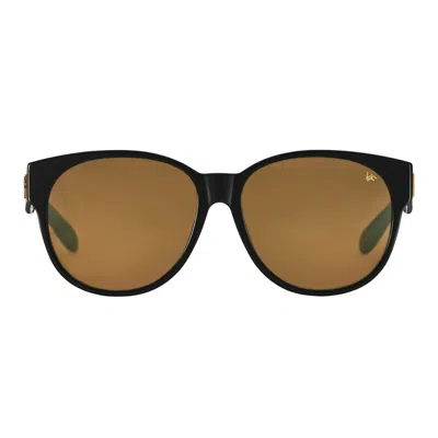 Vintage Frames Company Jennie Black Acetate In Brown