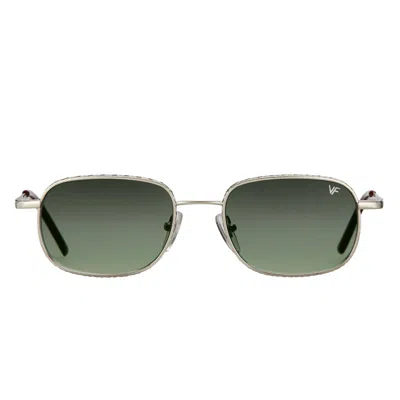 Vintage Frames Company Juice 18kt White Gold In Gray