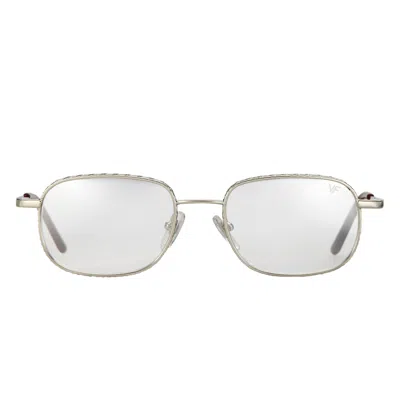 Vintage Frames Company Juice 18kt White Gold In Metallic
