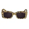 Vintage Frames Company King Of Harlem Limited Edition Desert Brown Snakeskin In Gold