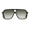 Vintage Frames Company King Size Black Acetate In Black