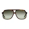 Vintage Frames Company King Size Brown Tortoise Acetate In Black