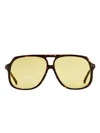 Vintage Frames Company King Size Sunglasses In Brown