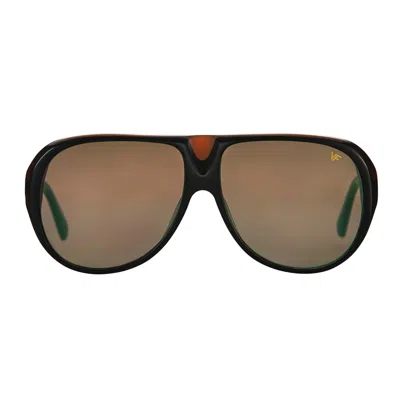 Vintage Frames Company Lebowski Black & Brown Acetate