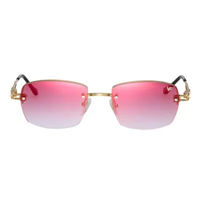 Vintage Frames Company L'enfant Terrible Rimless Drill Mount 24kt Gold