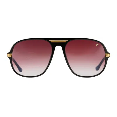 Vintage Frames Company Lucky Black Acetate In Brown