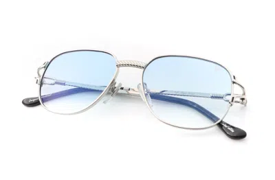 Vintage Frames Company Mayor Deluxe Edition 18kt White Gold In Metallic