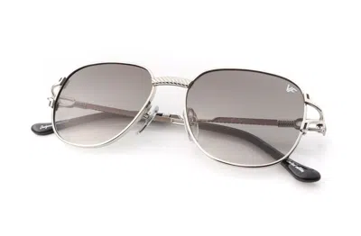 Vintage Frames Company Mayor Deluxe Edition 18kt White Gold In Metallic