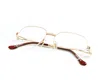 Vintage Frames Company Mayor Half Rim 18kt Rose Gold In Gold